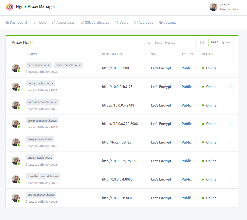 nginx proxy manager